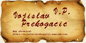 Vojislav Prekogačić vizit kartica